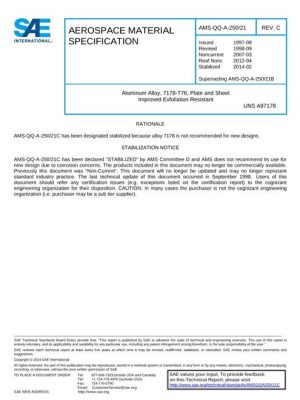 SAE AMSQQA250/21C