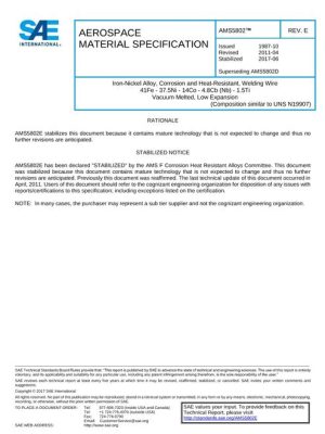 SAE AMS5802E
