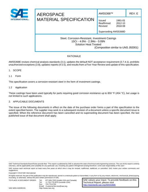 SAE AMS5368E