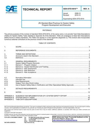 SAE GEIASTD0010A