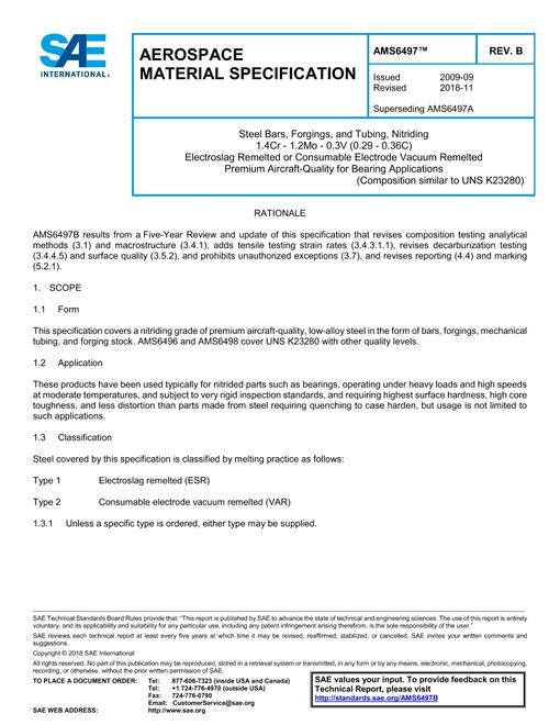 SAE AMS6497B