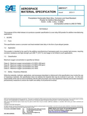 SAE AMS7012