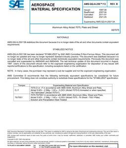 SAE AMSQQA250/13B